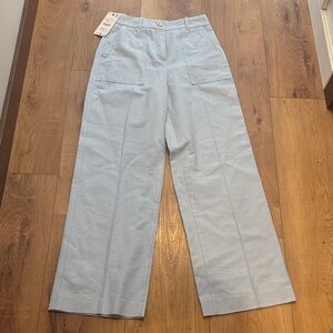 Zara Light Blue Wide Leg Pants